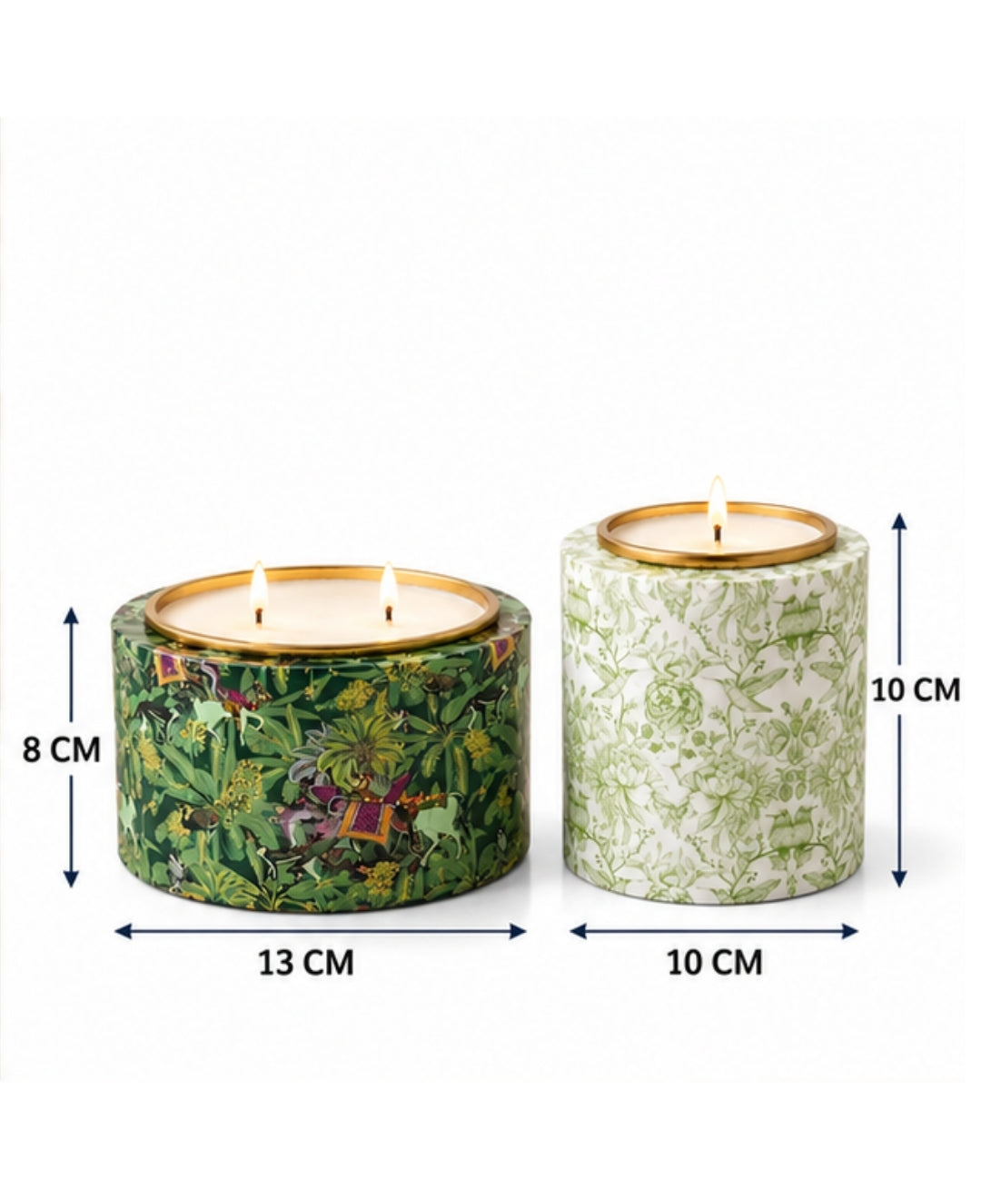 Royal Jungle Safari & Imperial Sage Garden Duo Premium Gift Candle Set