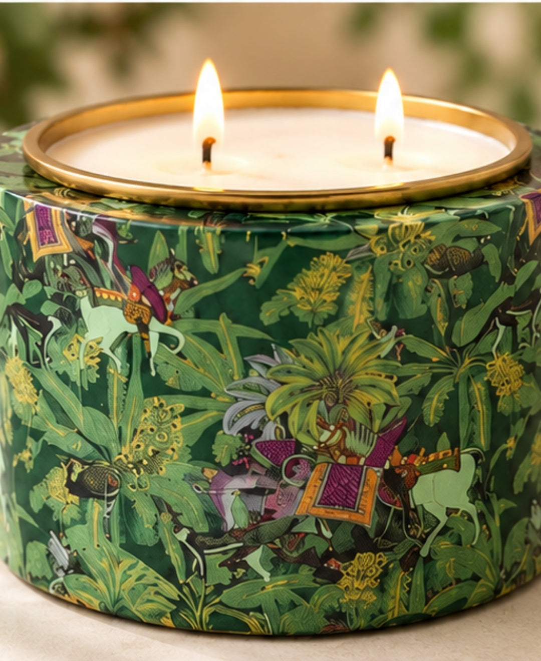 Royal Jungle Safari & Imperial Sage Garden Duo Premium Gift Candle Set