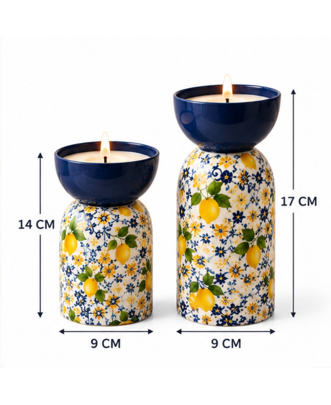Imperial Amalfi Hourglass Premium Gift Candle – Set of 2
