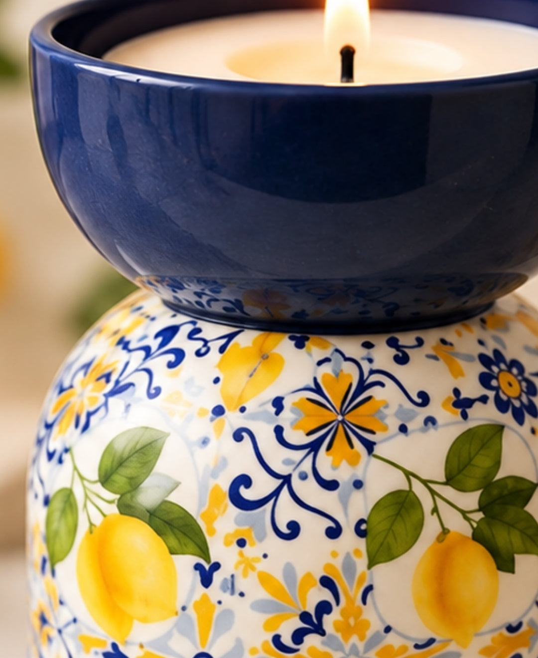 Capri Citrus Hourglass Premium Gift Candle – Set of 2