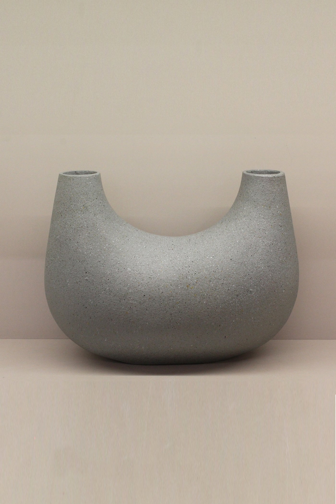 U Shaped Nordic Ceramic Vase Half Donut for your home or office decor-Large