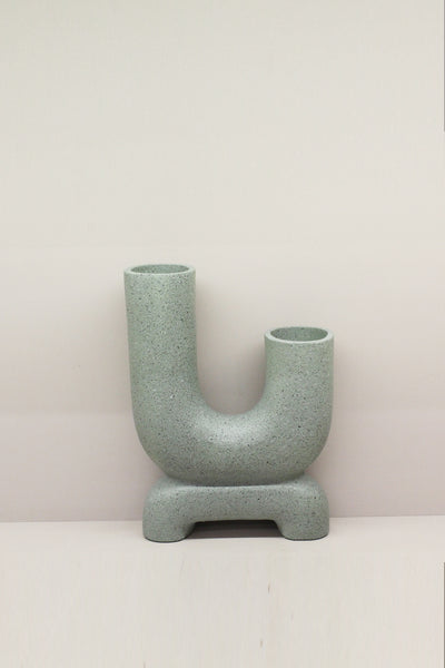 U Shaped Ceramic Flower vase for your Home or Office Decor-Small