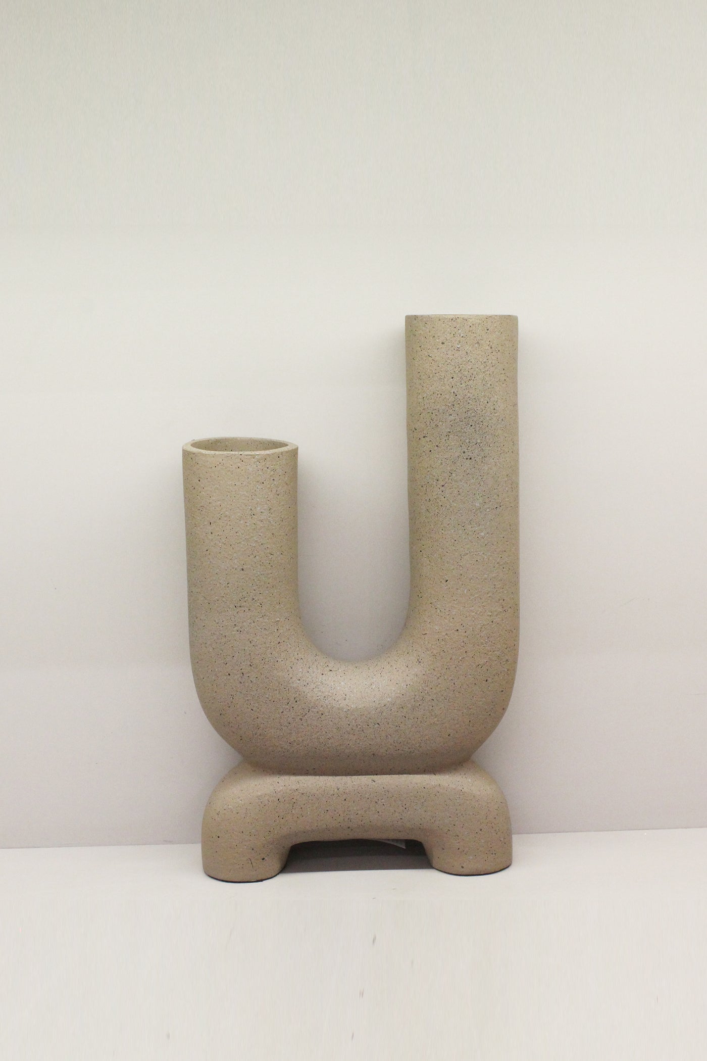 U Shaped Ceramic Flower vase for your Home or Office Decor-Large