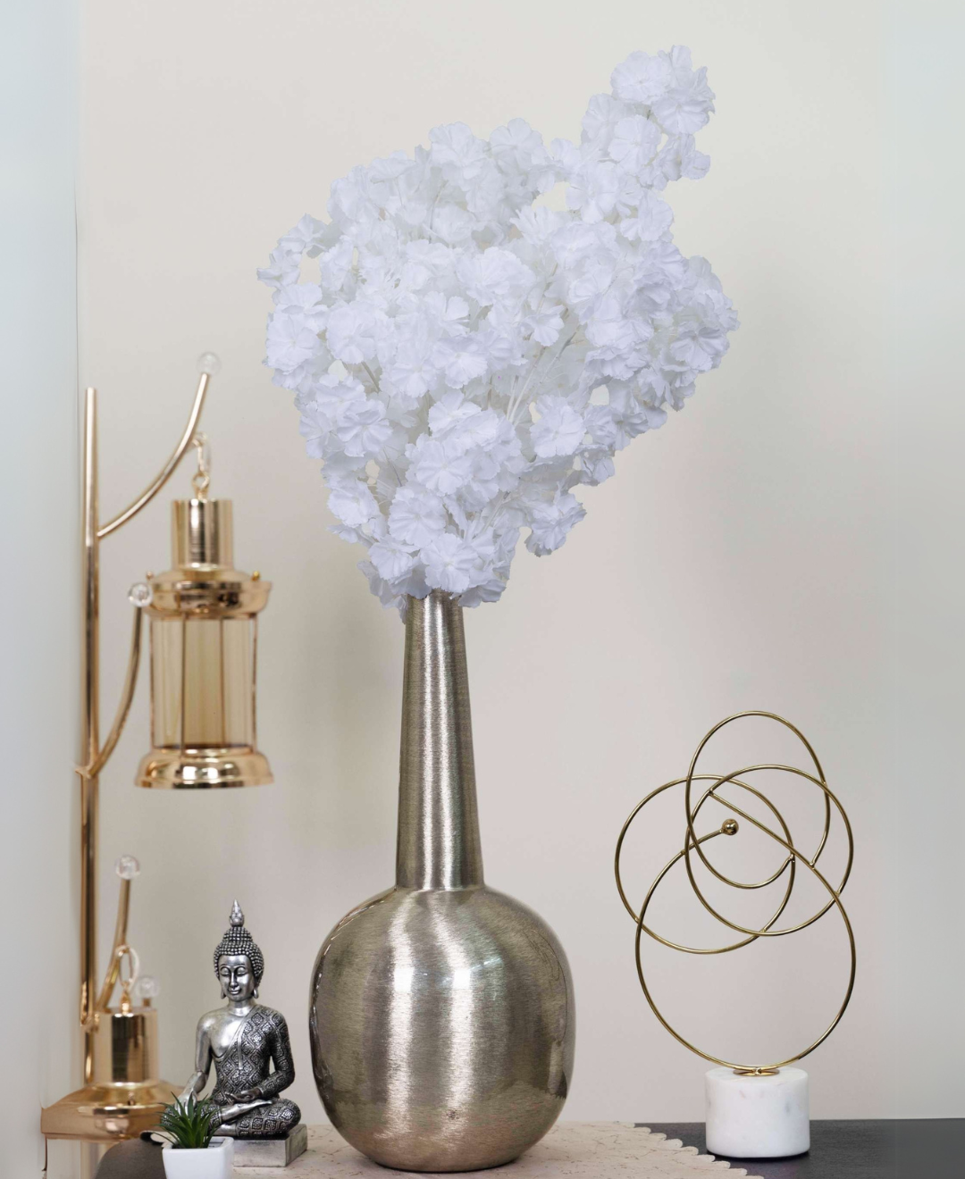 Eternal Cherry Blossom Artificial Flower Stick - Pack Of 3