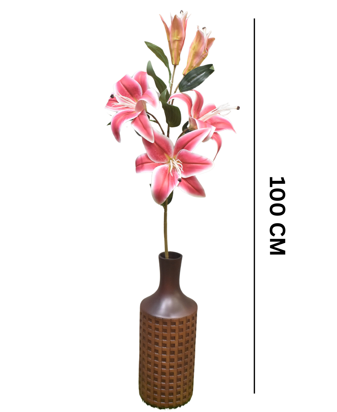Luxelily Duo Premium Fabric Lily Flower Stick (Pack Of 2)