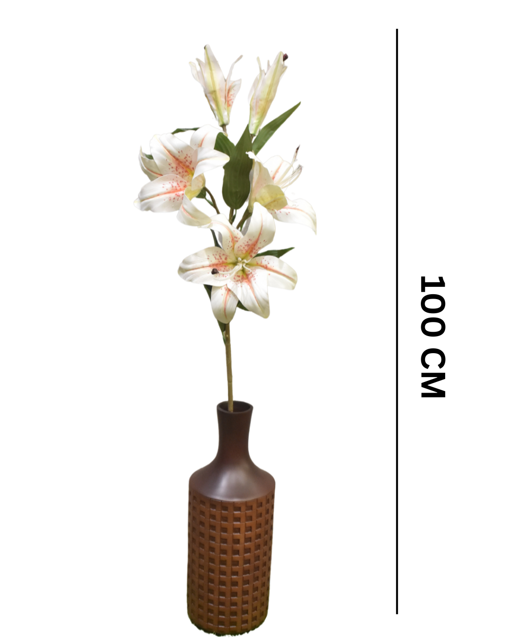 Luxelily Duo Premium Fabric Lily Flower Stick (Pack Of 2)