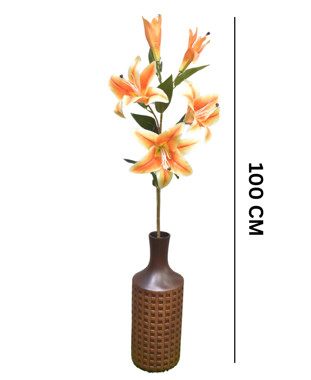 Luxelily Duo Premium Fabric Lily Flower Stick (Pack Of 2)