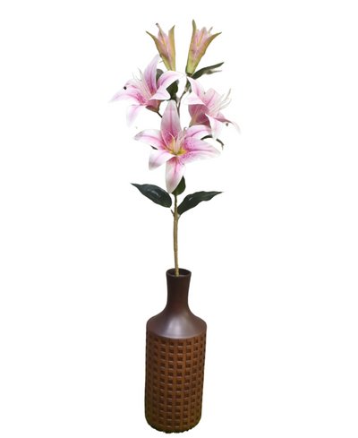 Luxelily Duo Premium Fabric Lily Flower Stick (Pack Of 2)
