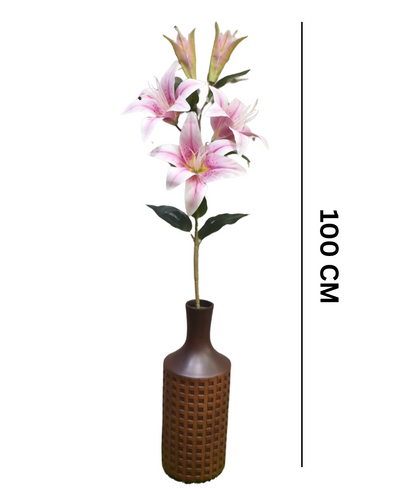 Luxelily Duo Premium Fabric Lily Flower Stick (Pack Of 2)