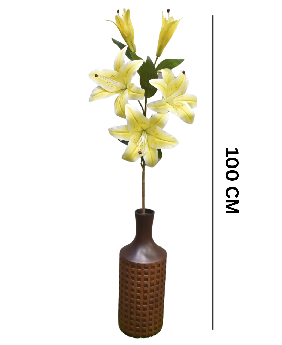 Luxelily Duo Premium Fabric Lily Flower Stick (Pack Of 2)