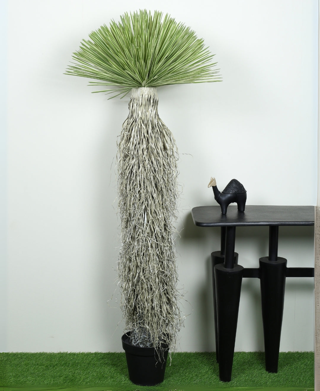 Artificial Ponytail Palm With Hanging Spanish Moss