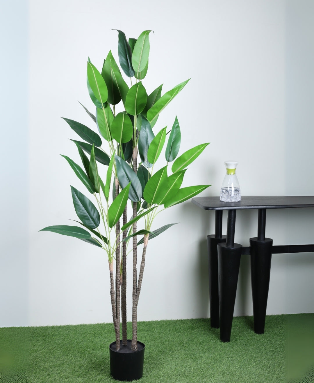 Tall Artificial Dieffenbachia Plant With Pot (Green)