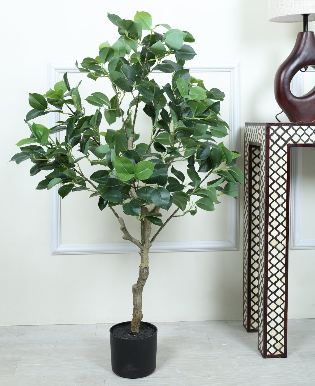 Blush Bloom Faux Camellia Plant With Pot(Small)