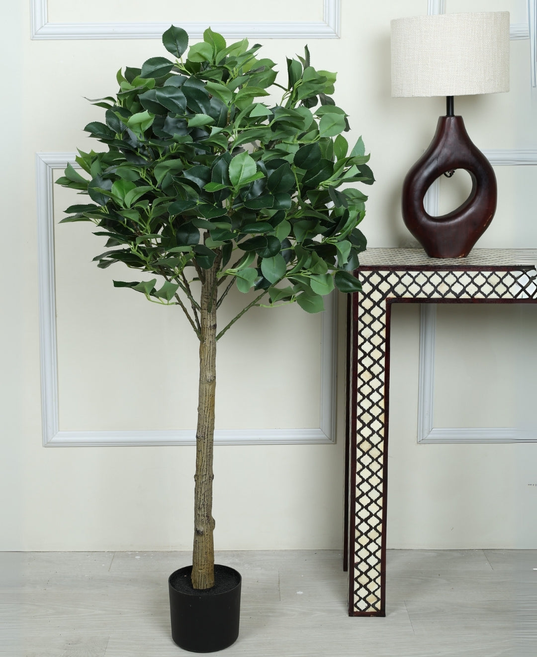 Blush Bloom Faux Camellia Plant With Pot (Medium)