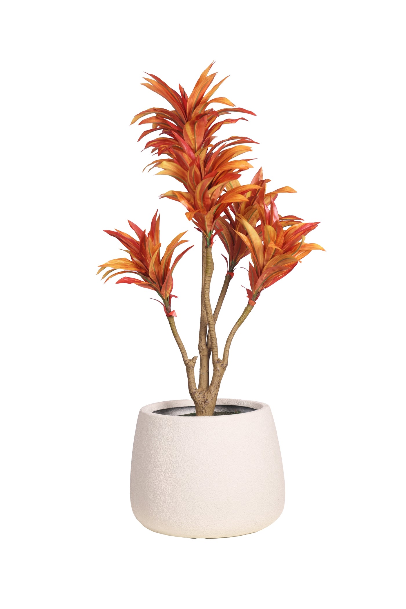 PolliNation Attractive Artificial Dracaena Plant Without Pot-Orange