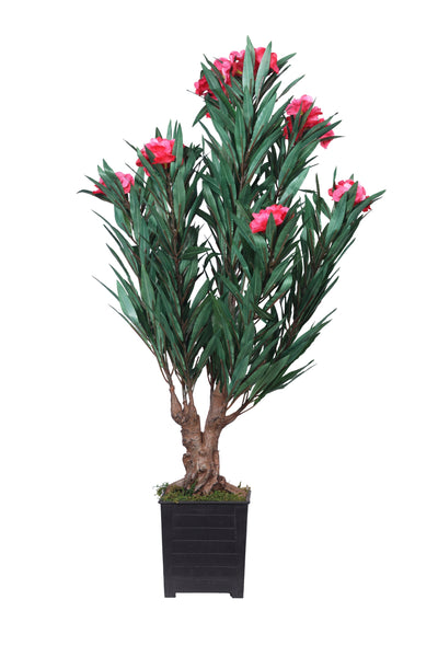 PolliNation Artificial Oleanpink Plants for Home Decoration (Pack of 1) Pink