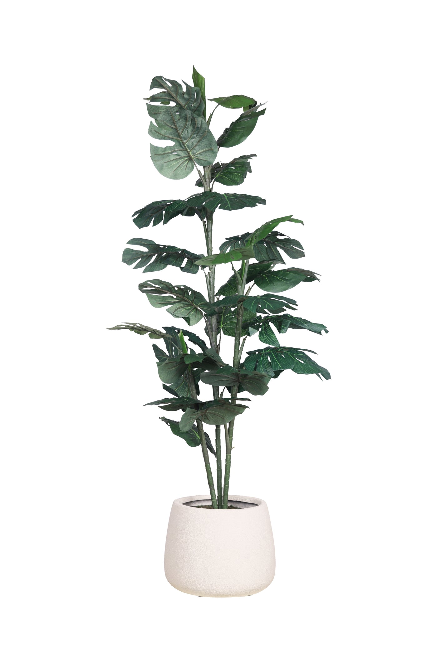 Green Split philo Artificial Plant With Pot 5 Feet