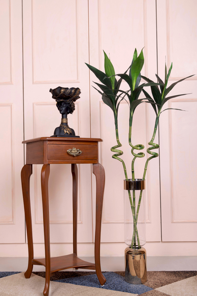 PolliNation Artificial Spiral Bamboo Plant - Elegance & Serenity To Any Space- 4FT