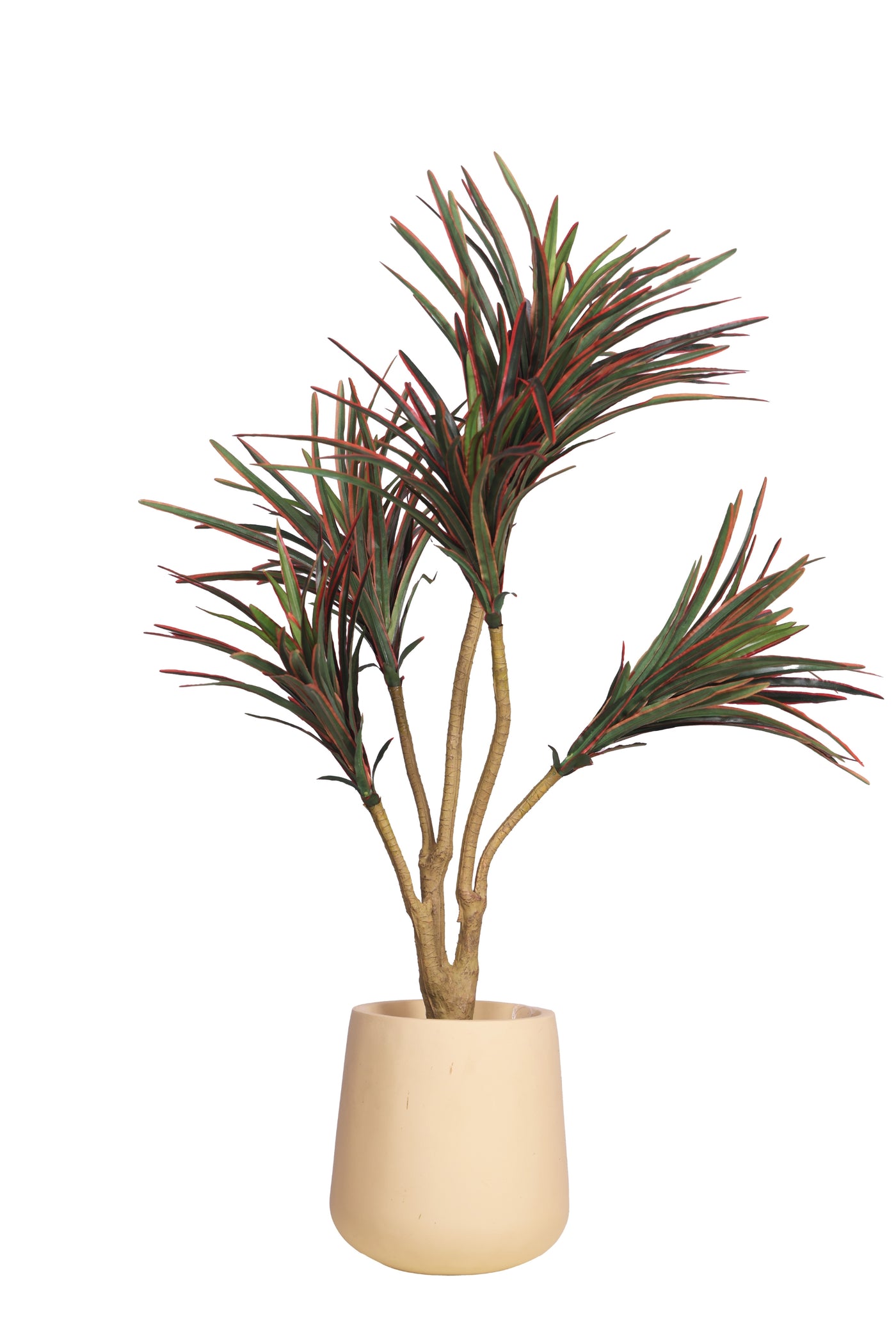 Artificial Yucca Plant Without Pot (Pack of 1) Red