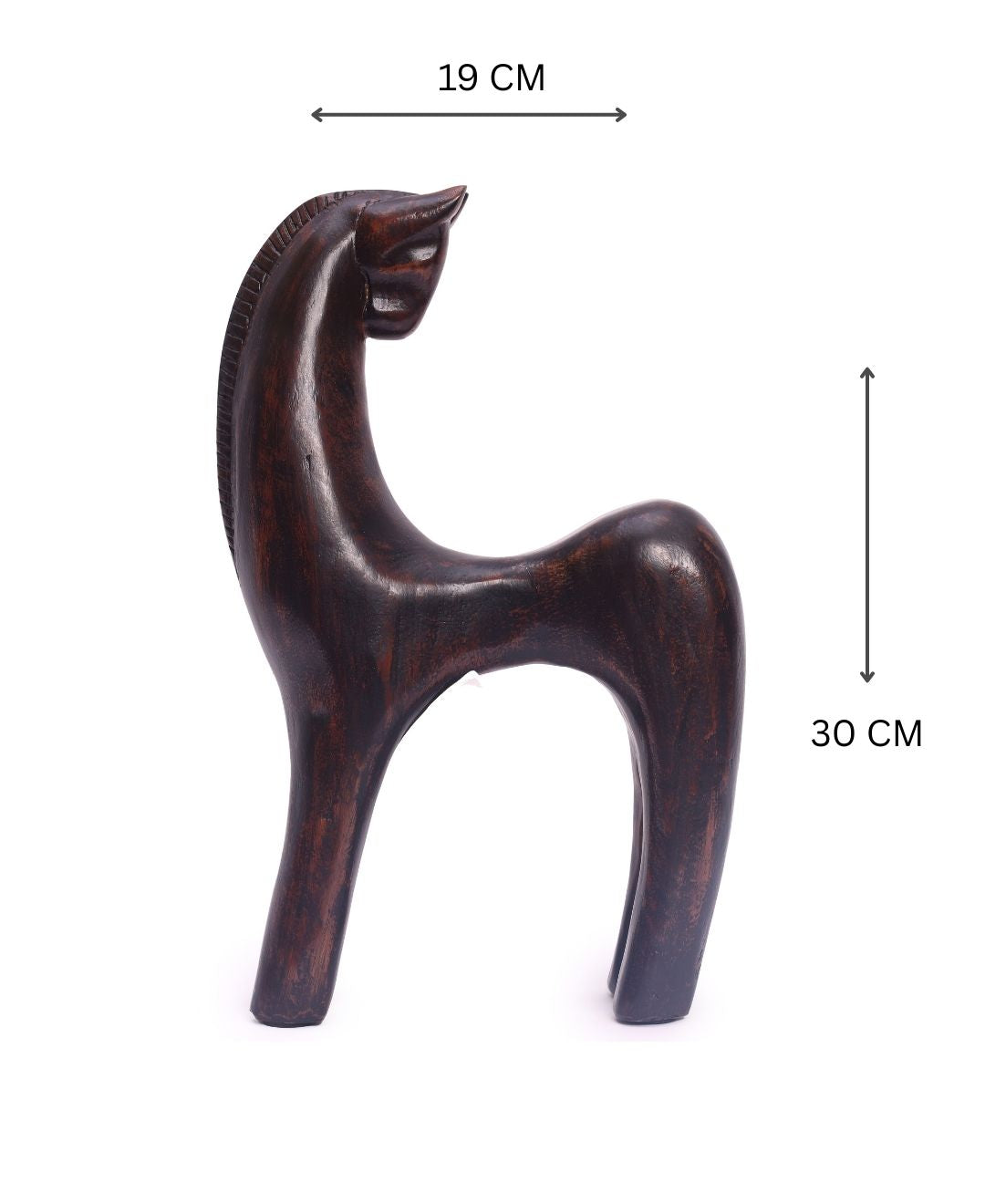 Backward-Gazing Horse Resin Artifact