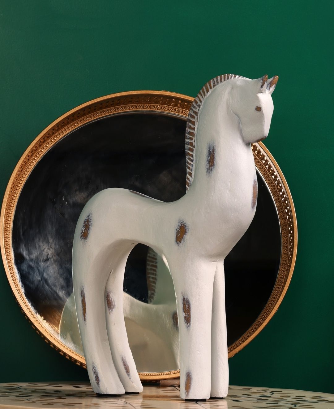 Naturecast Resin Horse Artifact