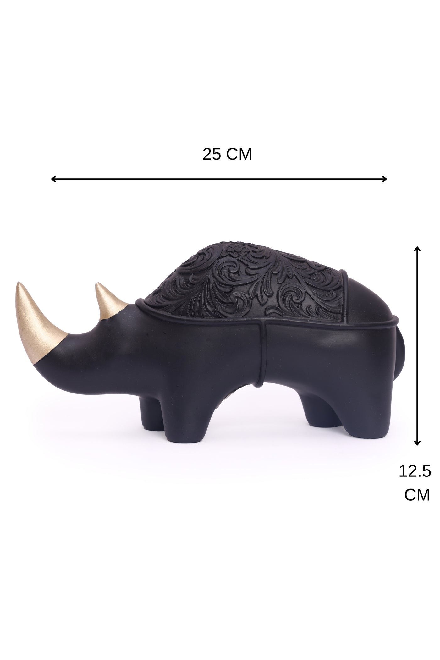 Rhino sculpture statue for your Home or Office Decor-Black