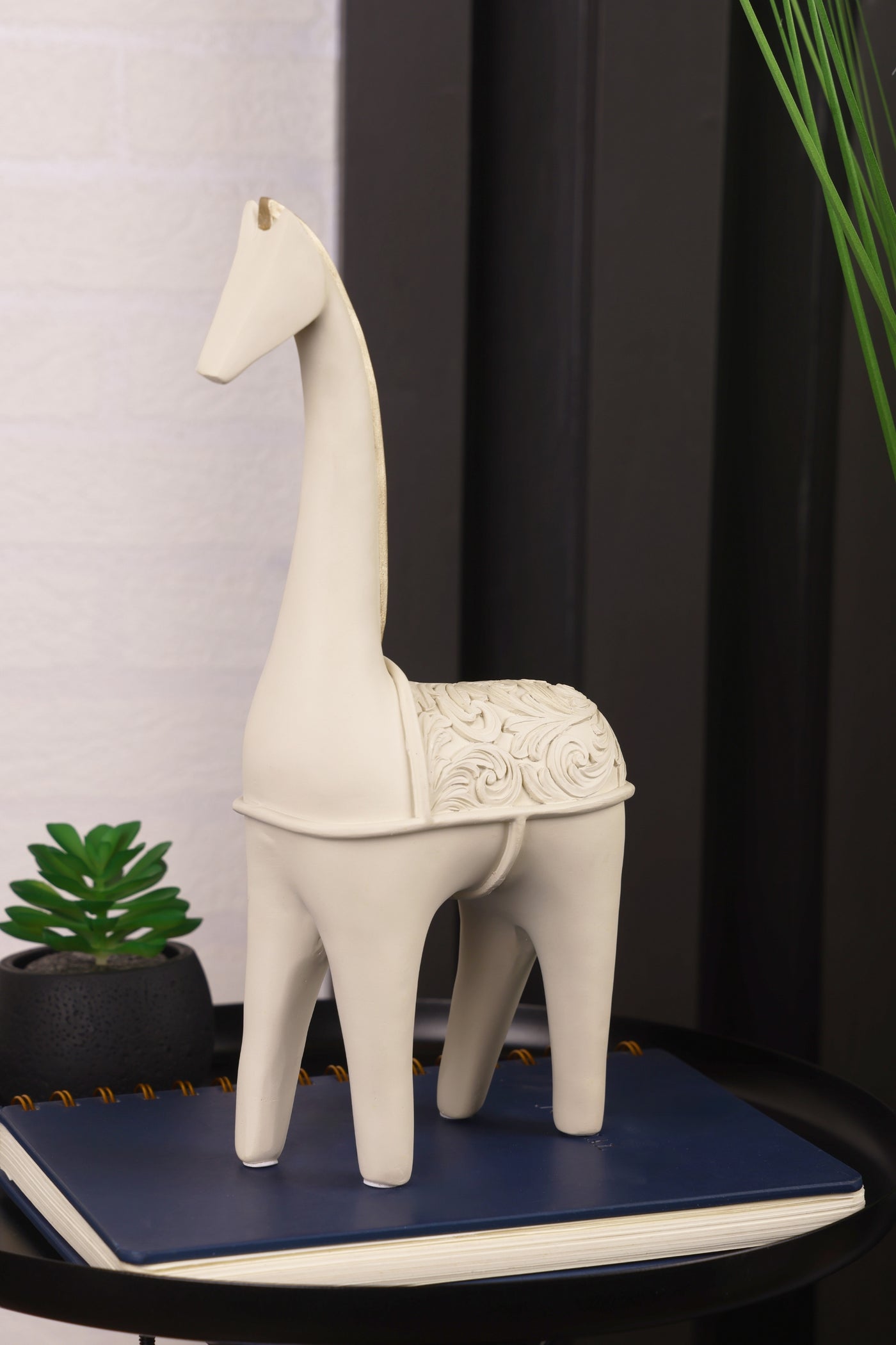 Giraffe Statue for your Home or Office Decor-White