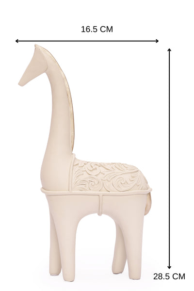 Giraffe Statue for your Home or Office Decor-White