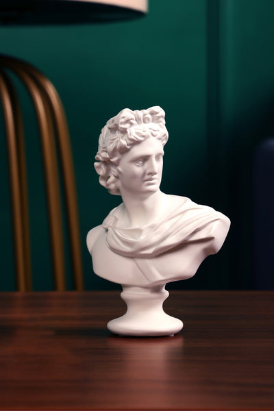 Apollo Statue Greek Statue Head Decorations for your home or office-White