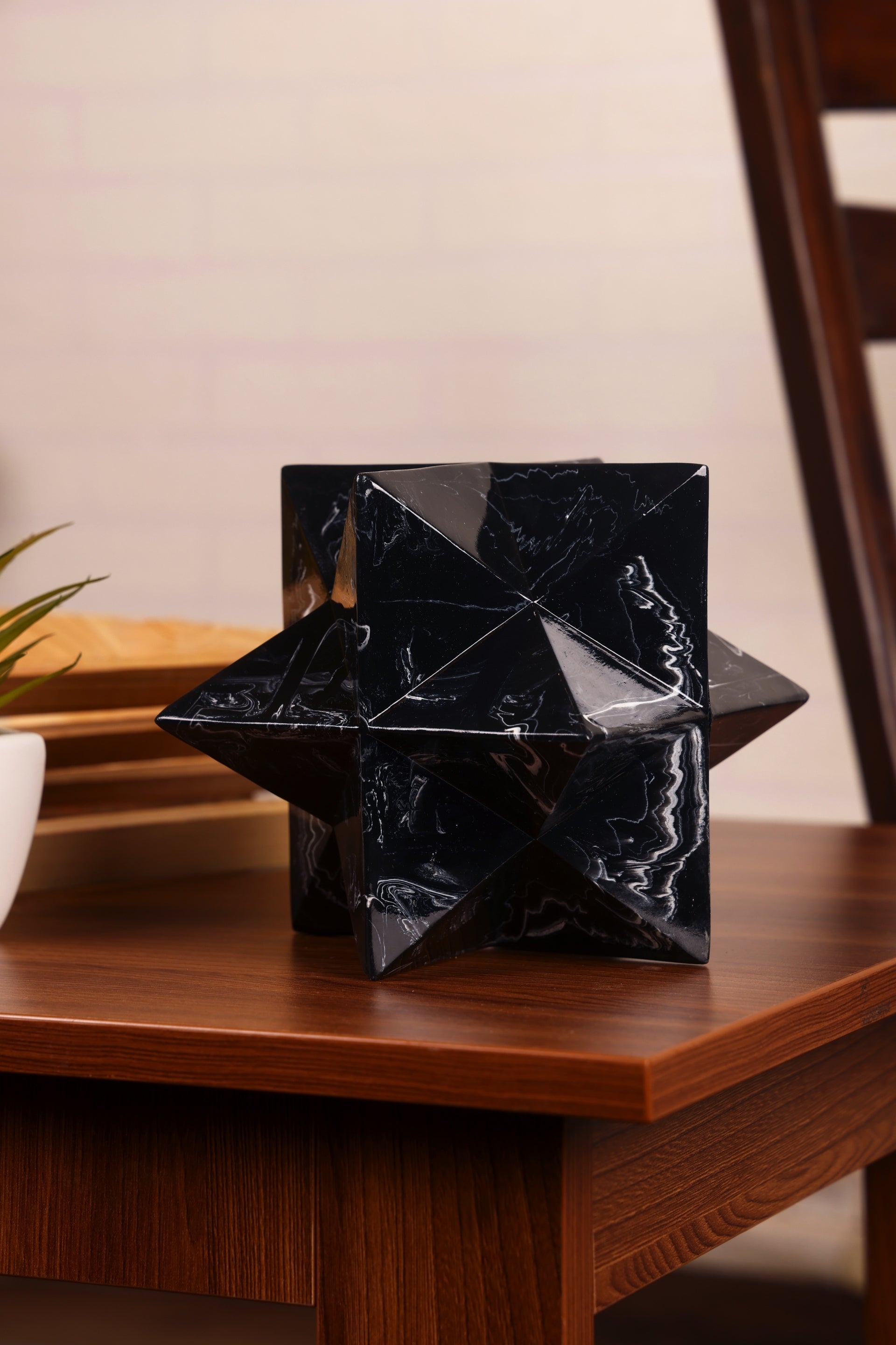Geometric & Shapes Figurine / Sculpture for your Home or Office Decor-White