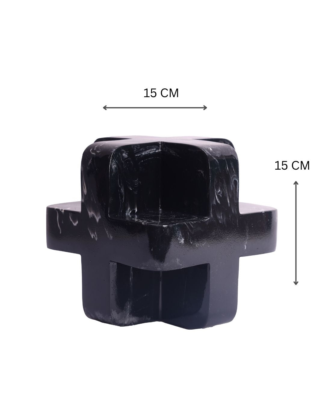 Geometric Cube Resin Artefact