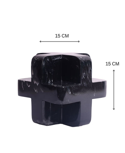 Geometric Cube Resin Artefact