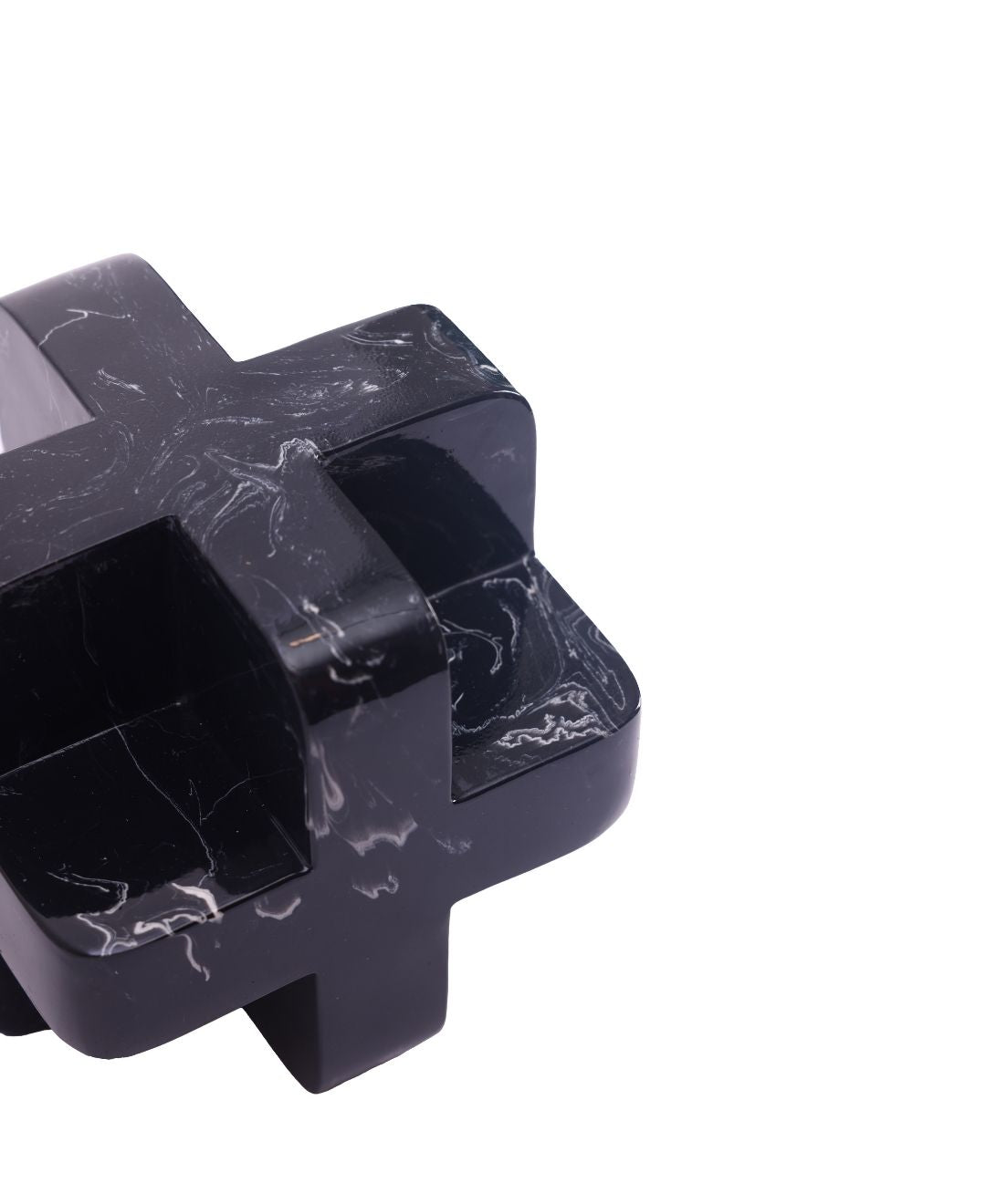 Geometric Cube Resin Artefact