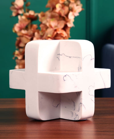 Geometric Cube Resin Artefact