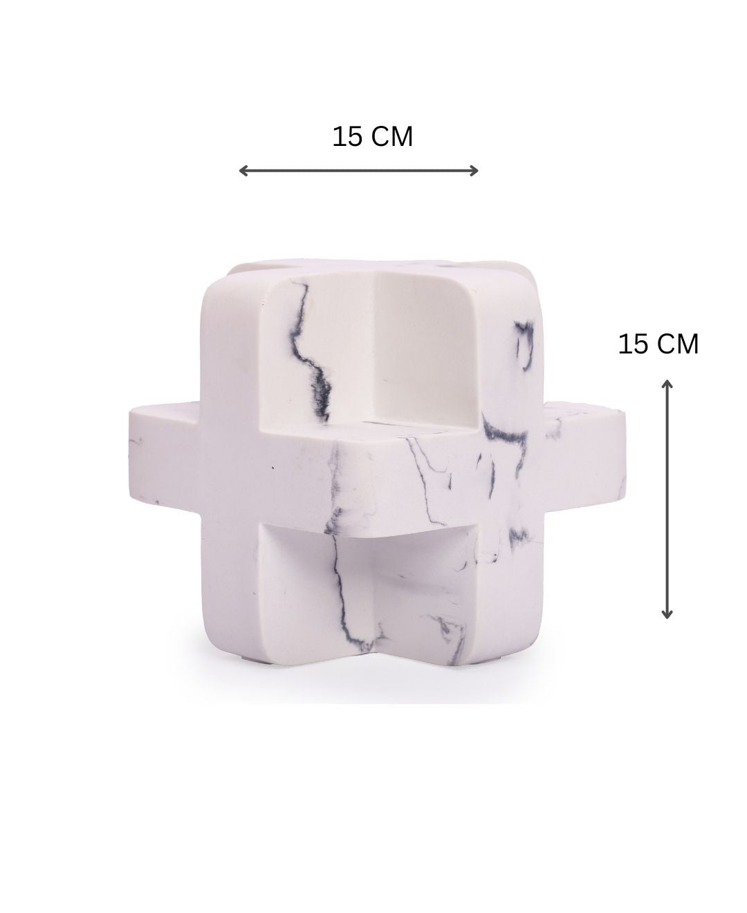 Geometric Cube Resin Artefact