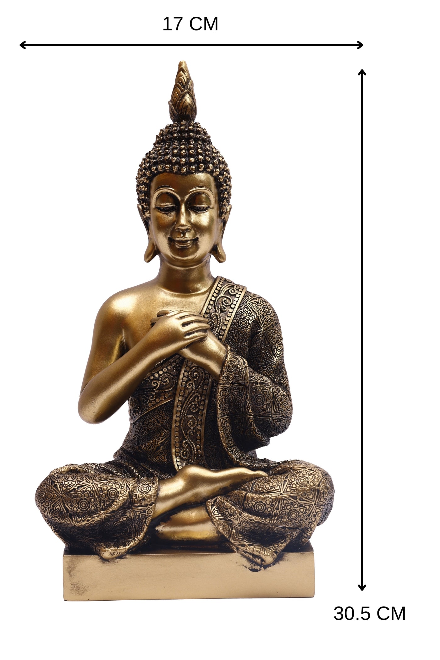 Invajrapradham mudra of Buddha statue hands for your home or office decoration