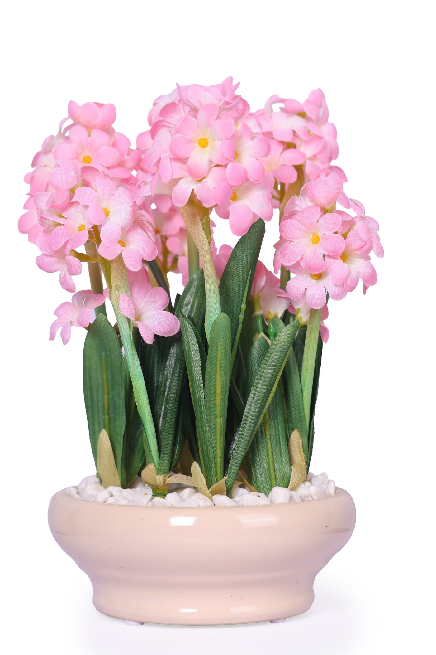 PolliNation Delightful Artificial Bonsai with Ceramic Pot (Pack of 1) Pink