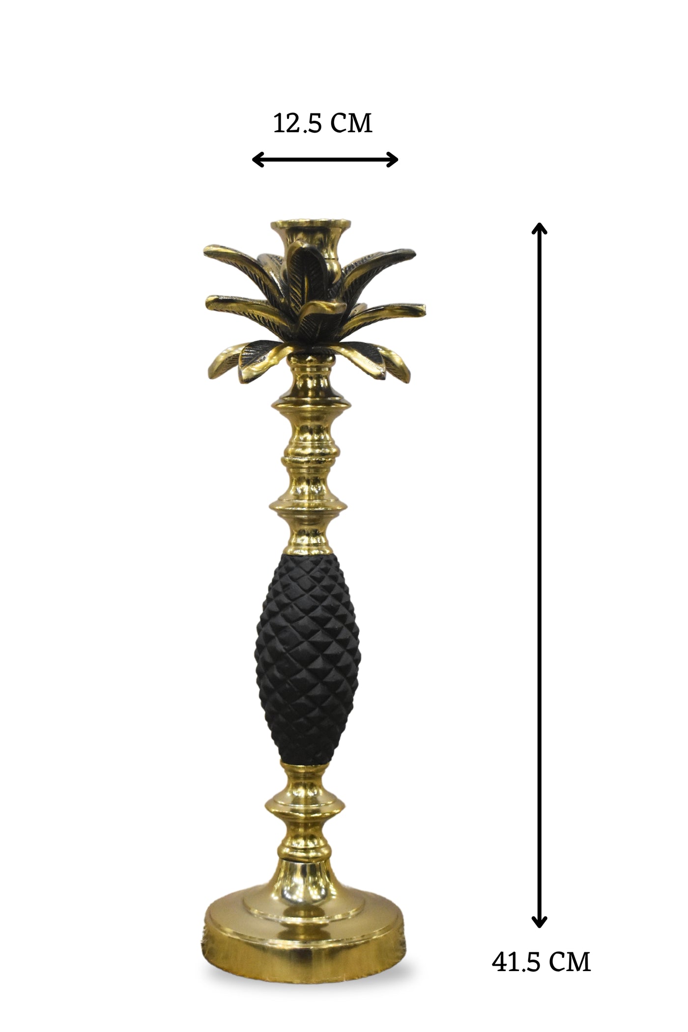 Golden & Silver Pineapple Candle Holder (Large)