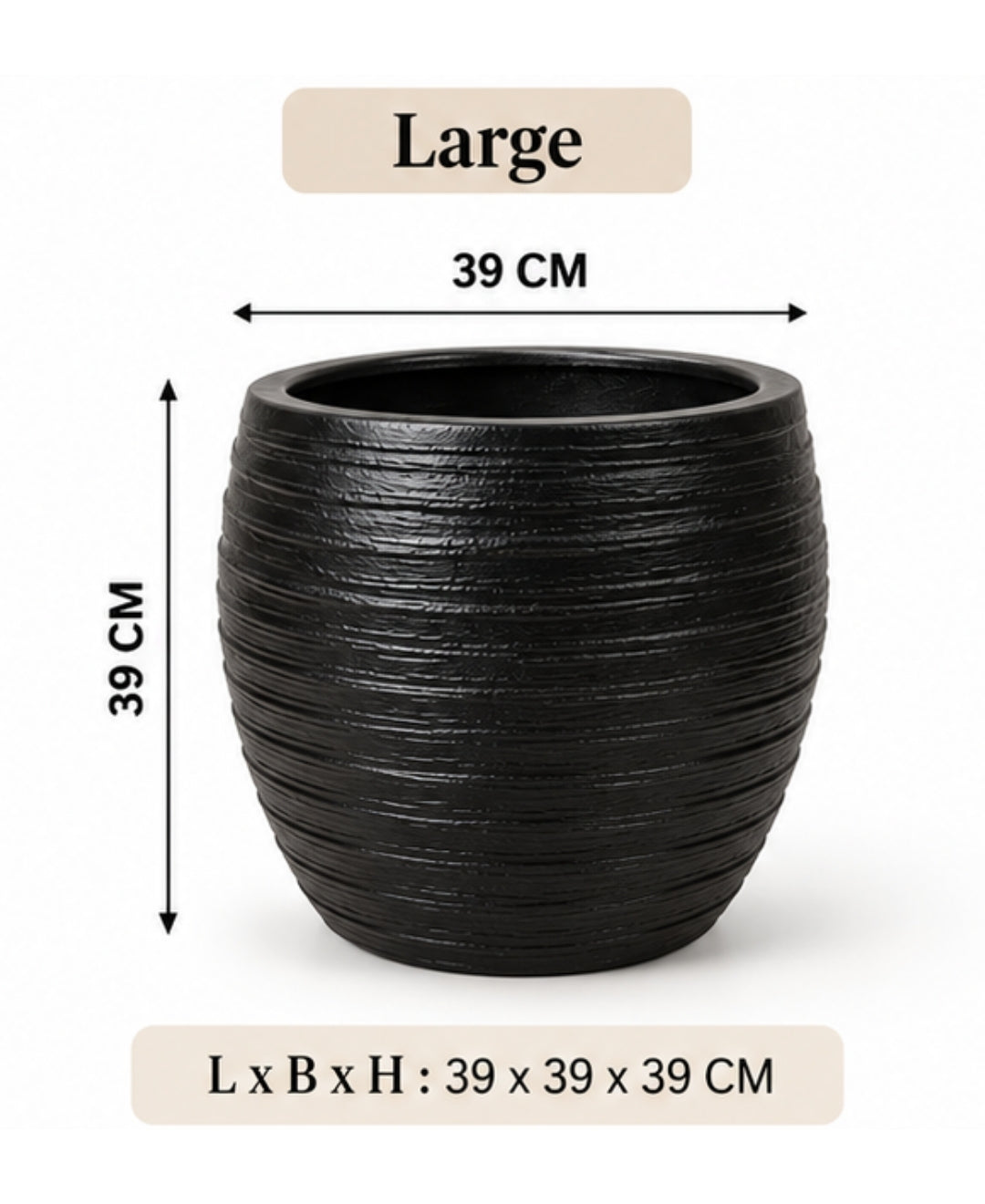 Handcrafted Teal Textured Bowl Decorative Large Planter