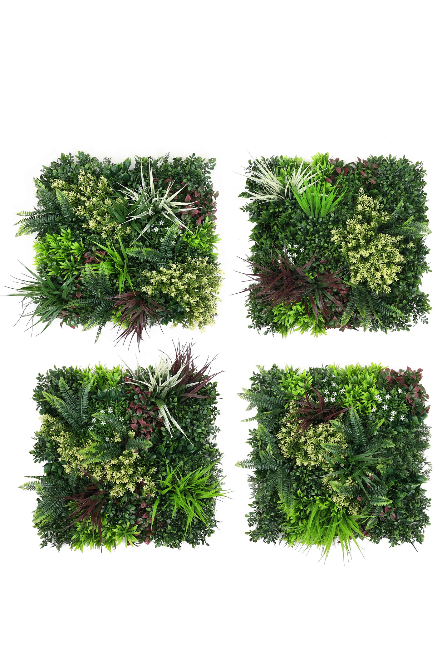 Multicolor Mix Lush Leaves Vertical Garden Wall Tile (Pack of 1)