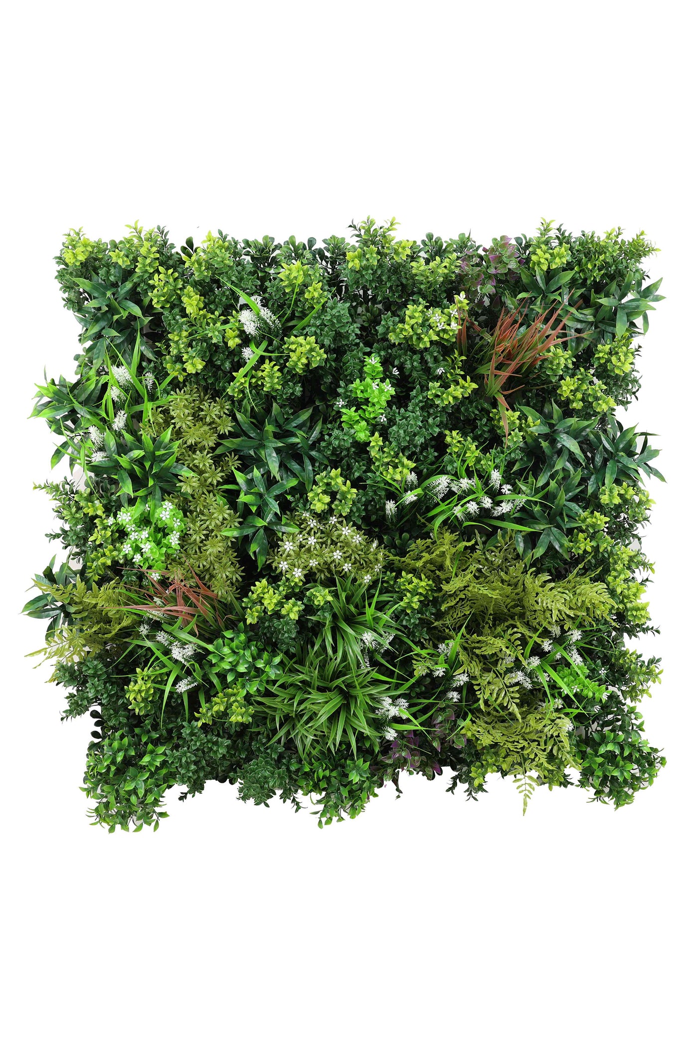 Multicolor Shaded Artificial Vertical Green Garden Wall Tile (Pack of 1)