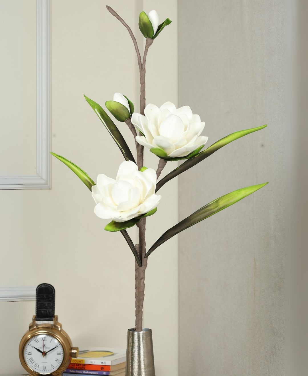 Blossomcharm Foam Magnolia Bloom Stem - Pack Of 2