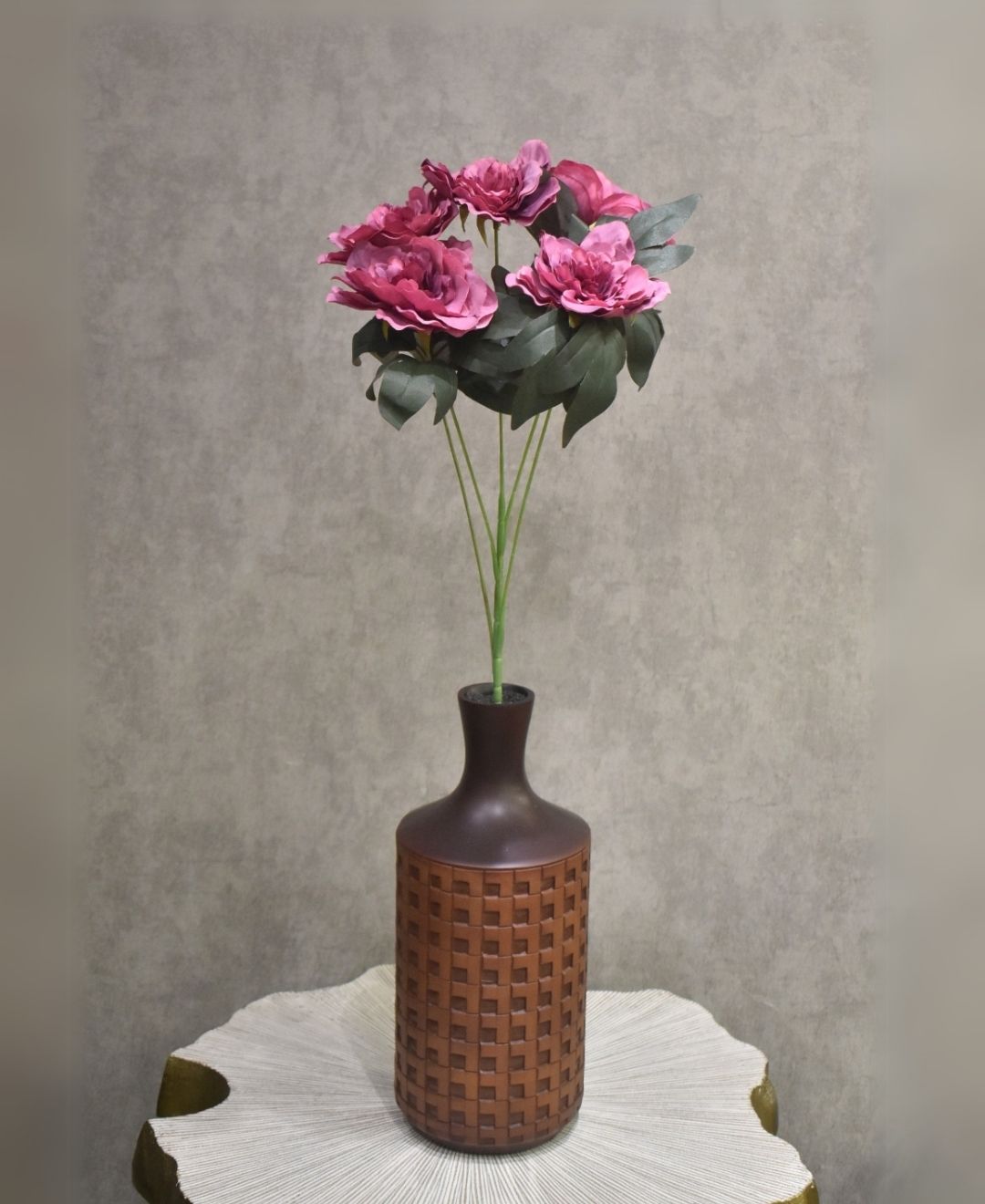 Celestia Garden Faux Peony Stem - Pack Of 3