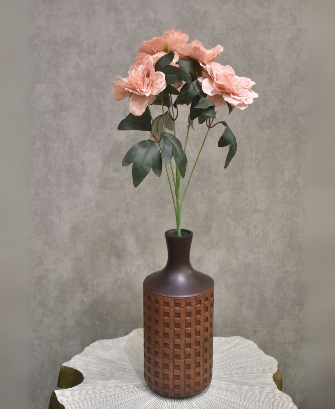 Celestia Garden Faux Peony Stem - Pack Of 3