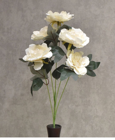 Celestia Garden Faux Peony Stem - Pack Of 3