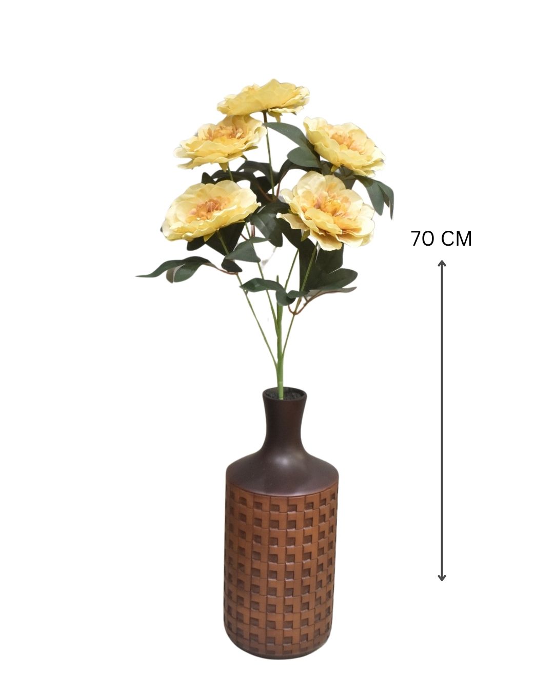 Celestia Garden Faux Peony Stem - Pack Of 3