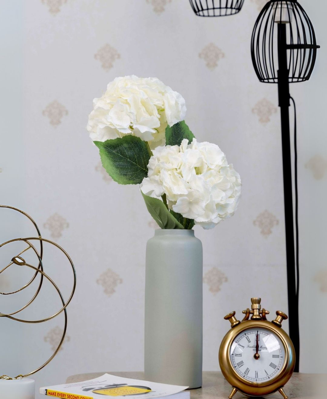 Lushbloom Hydrangea Faux Flower Stems Pack Of 3