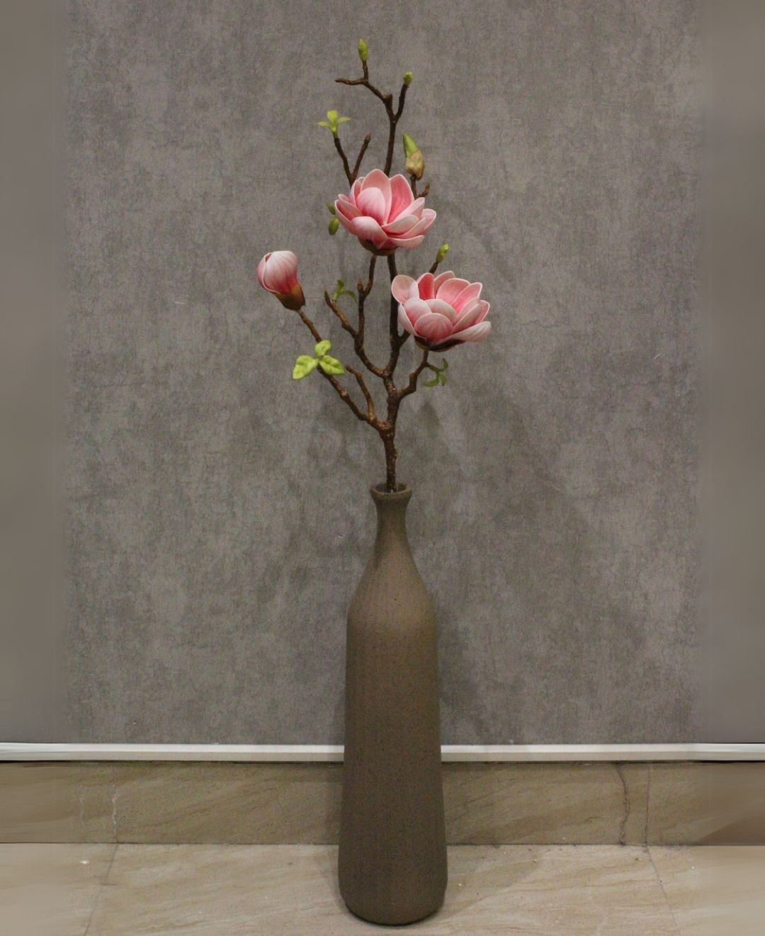 Timeless Magnolia Artificial Bloom For Home & Office (Pack Of 2)