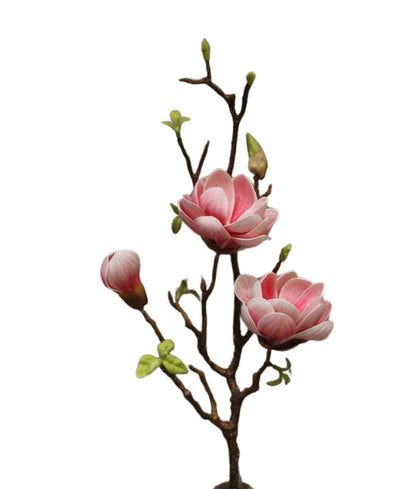 Timeless Magnolia Artificial Bloom For Home & Office (Pack Of 2)