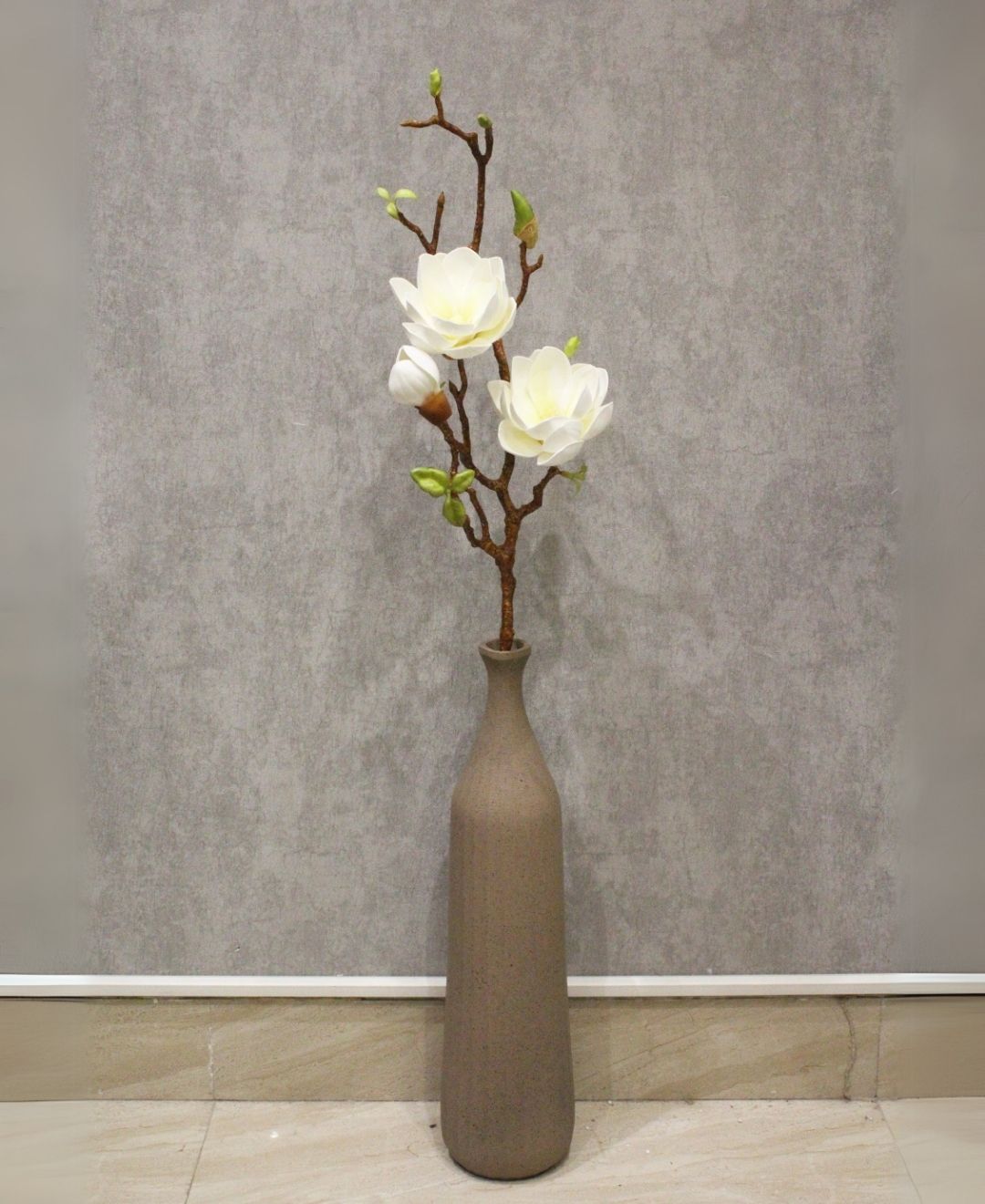 Timeless Magnolia Artificial Bloom For Home & Office (Pack Of 2)